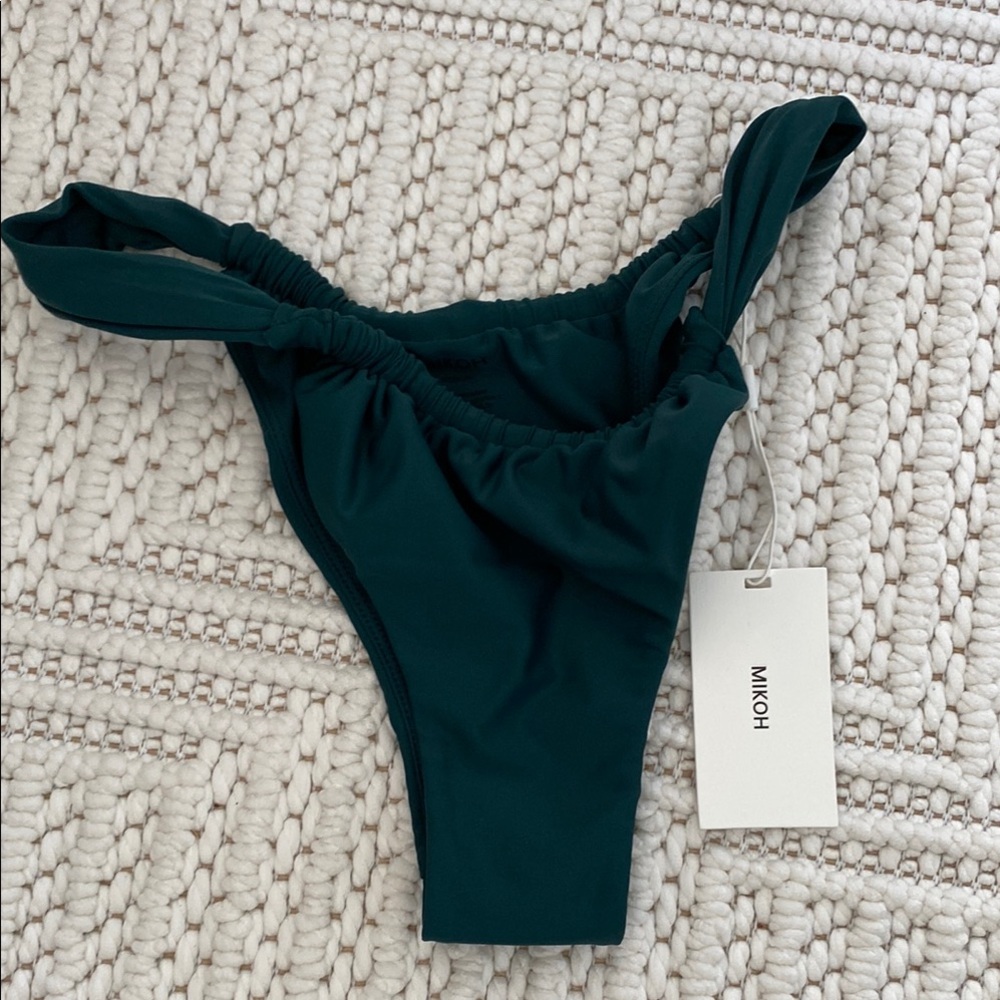 Mikoh Green Bikini High-Cut Cheeky Swimwear